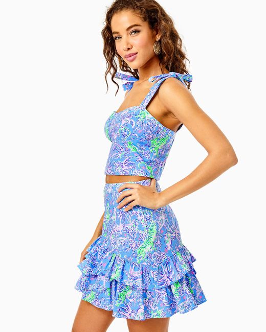 Lilly Pulitzer Rosalie Skirt Set in Blue | Lyst