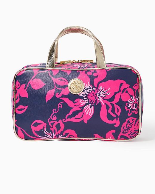 Lilly Pulitzer Pink Makeup Case & Matching Pouches
