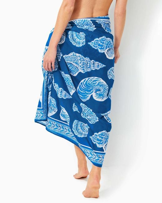Lilly Pulitzer Blue Sharol Pareo Cover-up