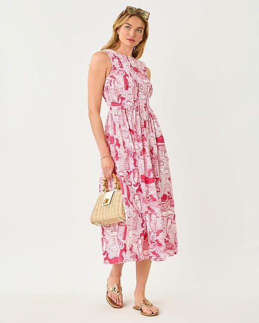 lilly pulitzer red dress Girls Mini Daisee Shift Dress in Red