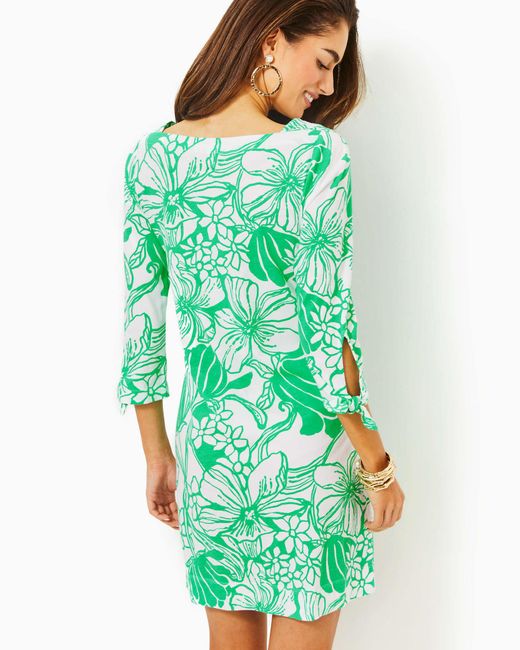 Lilly Pulitzer Green Lidia Boatneck Dress
