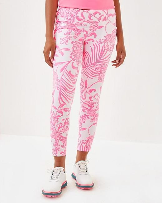 Lilly Pulitzer Pink Upf 50+ Luxletic 28" Corso Pant