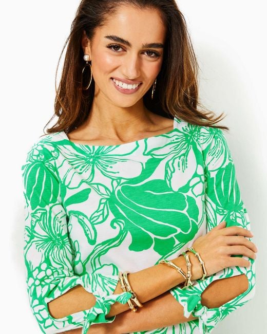 Lilly Pulitzer Green Lidia Boatneck Dress
