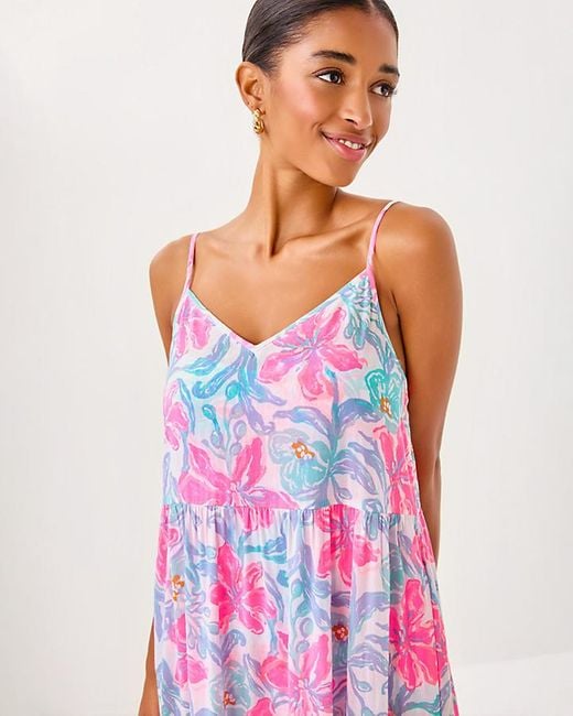 Lilly Pulitzer Mazarine Maxi Dress Cover-up in Pink | Lyst Lilly Pulitzer Mazarine Maxi Dress Cover-up in Pink | Lyst