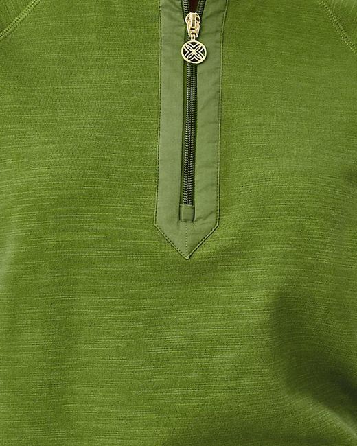 Lilly Pulitzer Green Ashlee Half-Zip Pullover