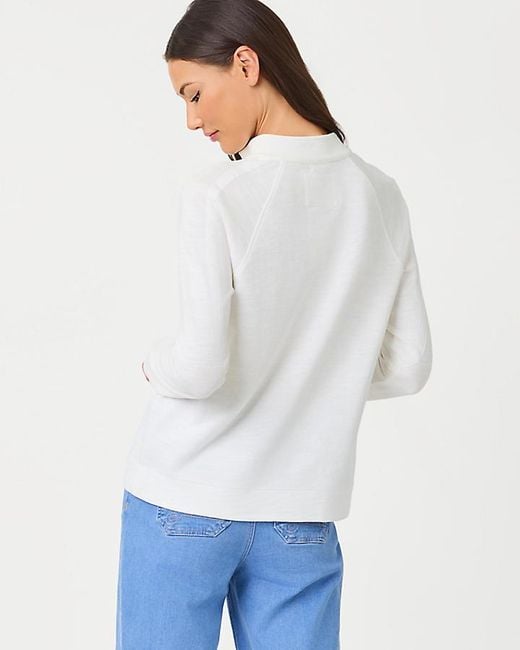 Lilly Pulitzer White Ashlee Half-Zip Pullover