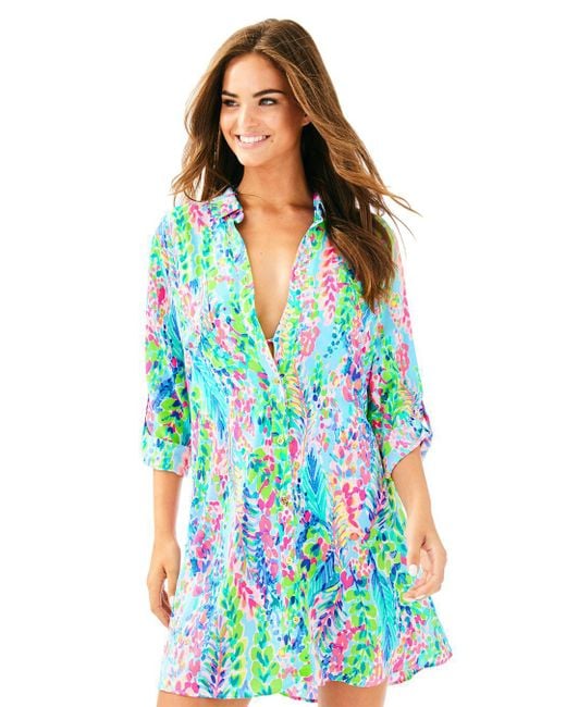 Lilly Pulitzer Blue Natalie Coverup