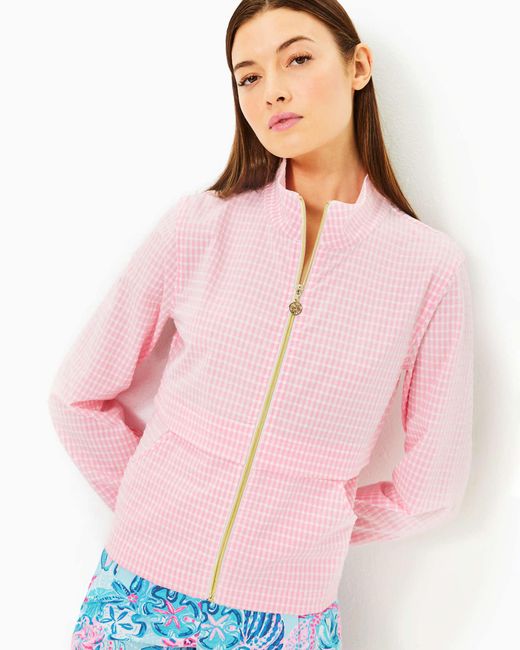 Lilly Pulitzer Pink Upf 50+ Luxletic Cocos Jacket