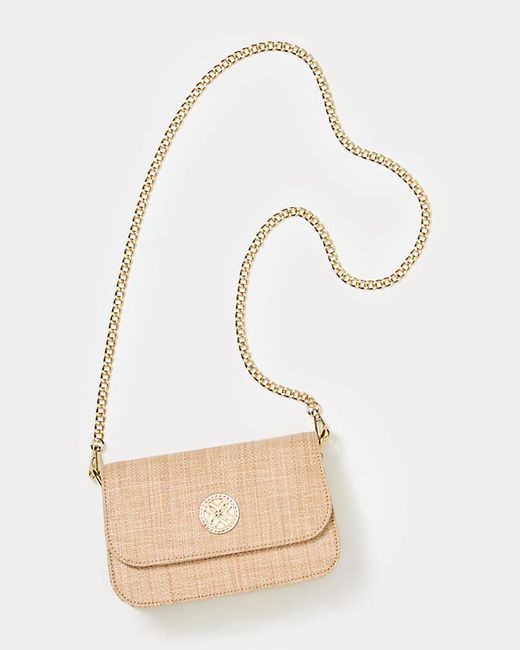 Lilly Pulitzer Natural Paley Straw Shoulder Bag