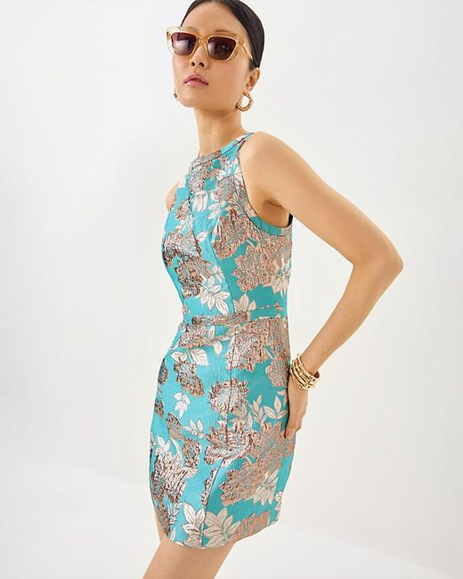 Lilly Pulitzer Blue Caitie Skirted Bottom Romper