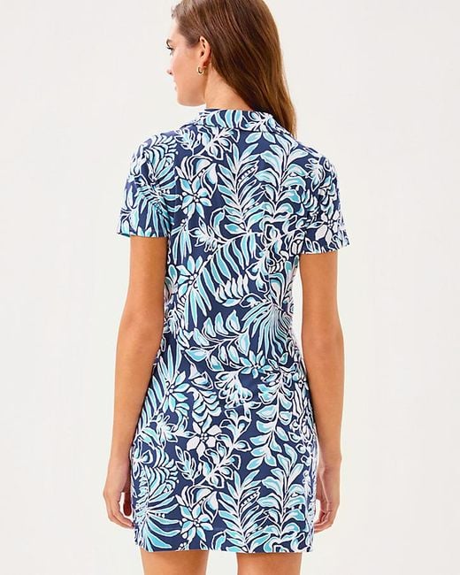 Lilly Pulitzer Blue Upf 50+ Dune Dress