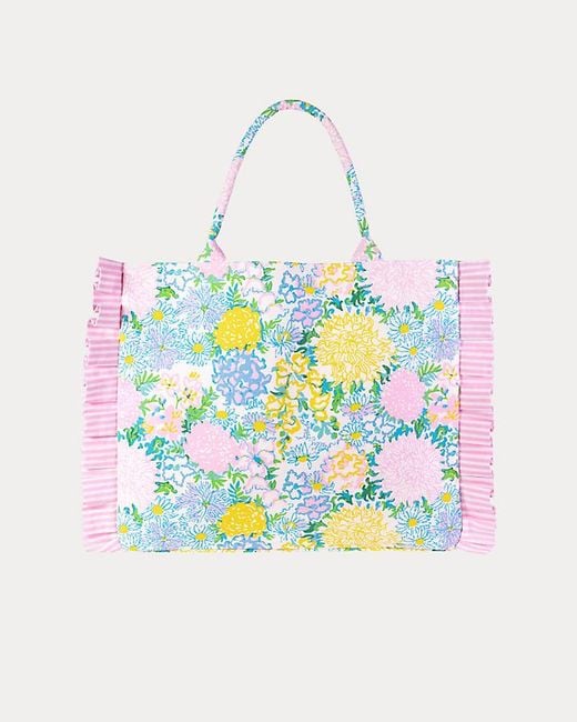 Lilly Pulitzer Multicolor Ruffle Tote