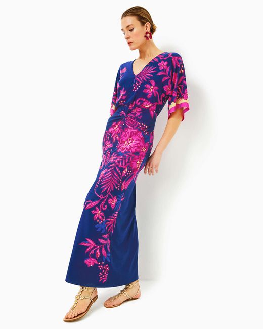 Dress Designer By Lilly Pulitzer In Purple, Size: Xs main image 0