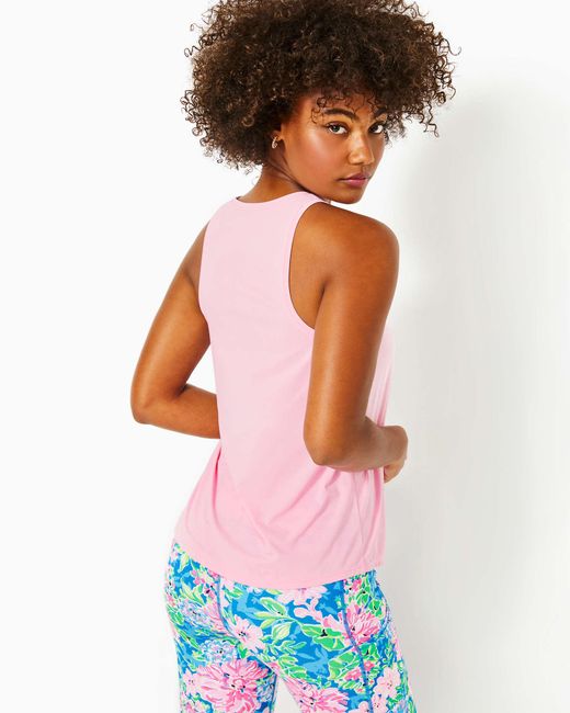 Lilly Pulitzer Pink Upf 50+ Luxletic Westley Active Tank