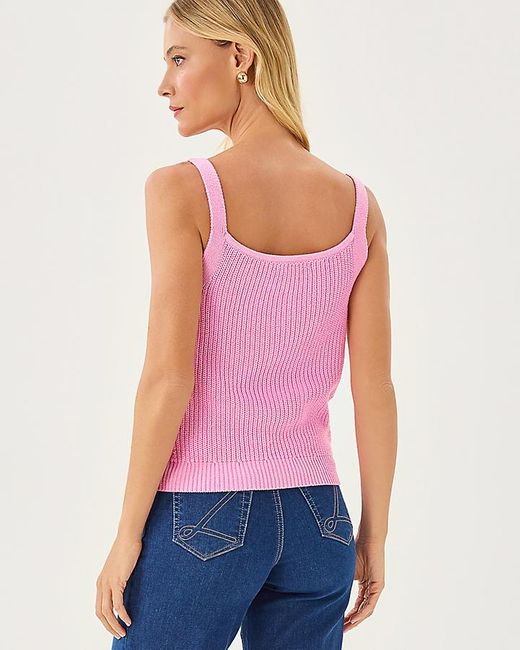 Lilly Pulitzer Pink Bristow Sweater Tank