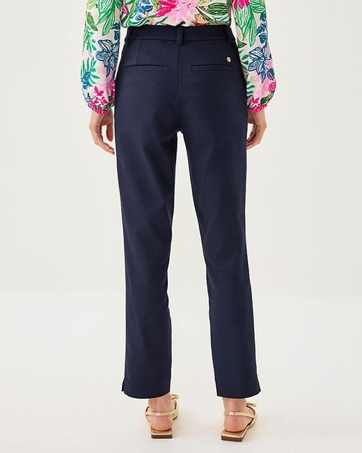 Lilly Pulitzer Blue 29" Ana High Rise Pant