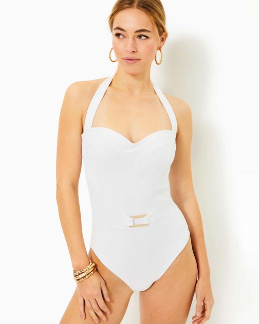 Lilly Pulitzer White Jyn One-piece Swimsuit
