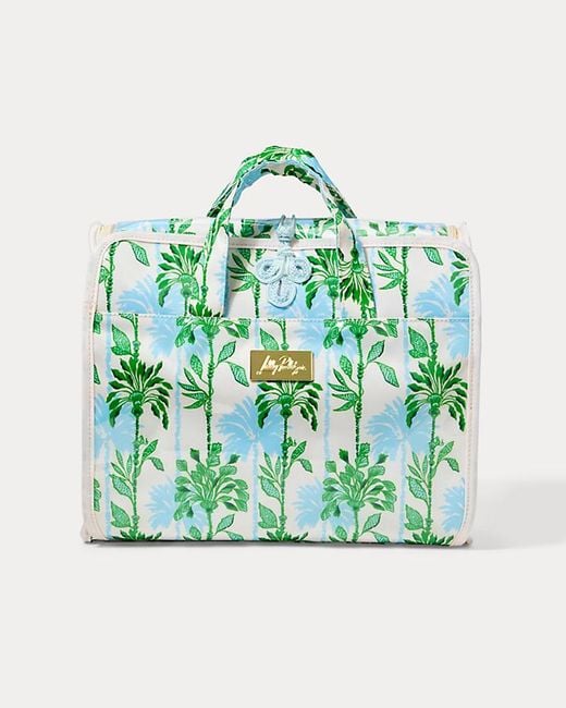 Lilly Pulitzer Green Hanging Toiletry Case