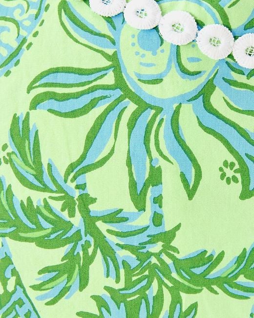 Lilly Pulitzer Green Kalliope Shift Romper