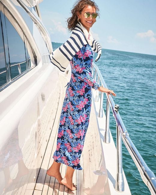 Lilly pulitzer blue maxi dress sale