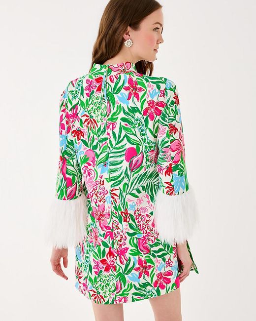 Lilly Pulitzer Green Agnes Skirted Shift Romper