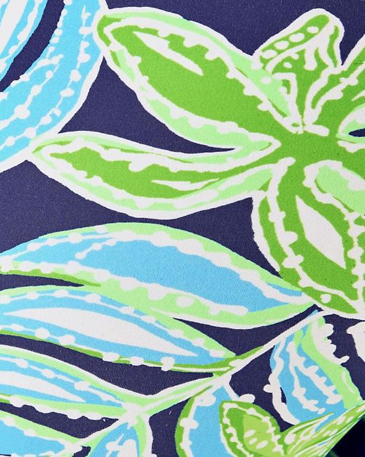 Lilly Pulitzer Blue Upf 50+ Luxletic 5" Weekender High Rise Bike Short