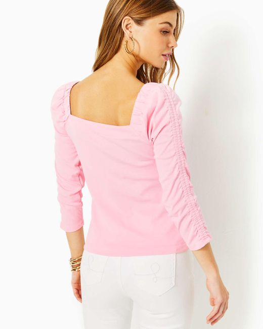 Lilly Pulitzer Pink Sirah Knit Top