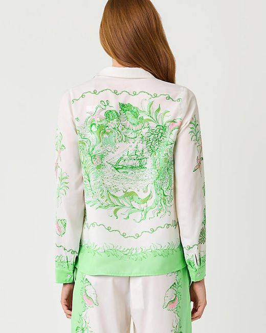 Lilly Pulitzer Green Koko Button Down Shirt