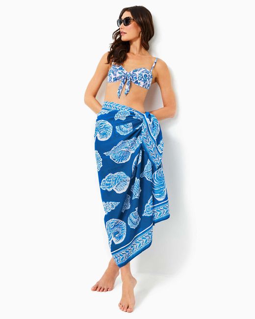 Lilly Pulitzer Blue Sharol Pareo Cover-up