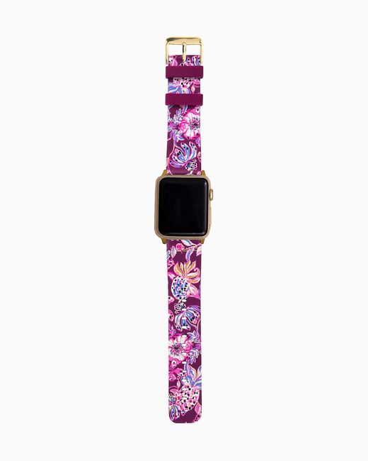 Lilly Pulitzer Pink Silicone Apple Watch Band