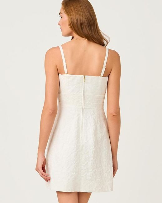 lilly pulitzer white strapless dress Amra Strapless Dress With See OSCAR DE LA RENTA Strapless