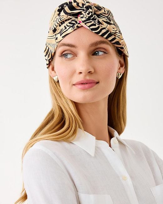 NWT Lilly Pulitzer Party All The Time Head Wrap “Rutabaga El Morocco” Lilly Pulitzer NWT Shealyn Stretch Maxi Caftan Rutabaga El  main image 3