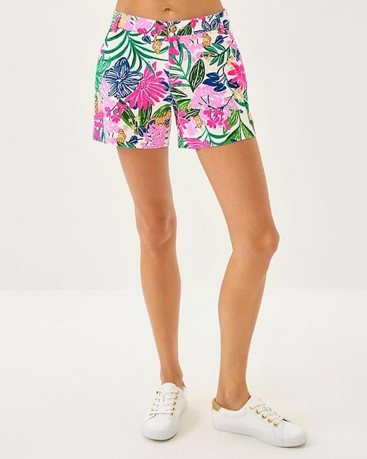 Lilly Pulitzer Pink 5" Callahan Mid Rise Short