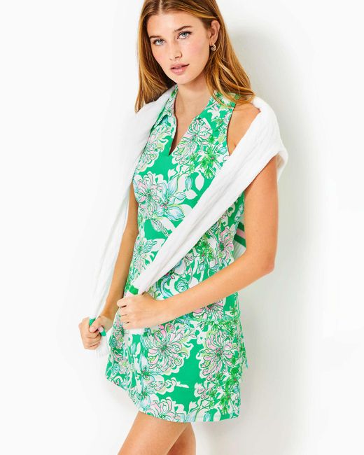 Lilly Pulitzer Green Upf 50+ Luxletic Dania Dress