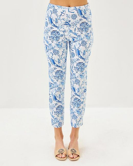 Lilly Pulitzer Blue 27" Nancee High Rise Crop Pant