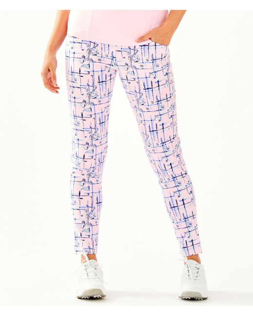 Lilly Pulitzer Pink Upf 50+ Luxletic 28" Corso Golf Pant