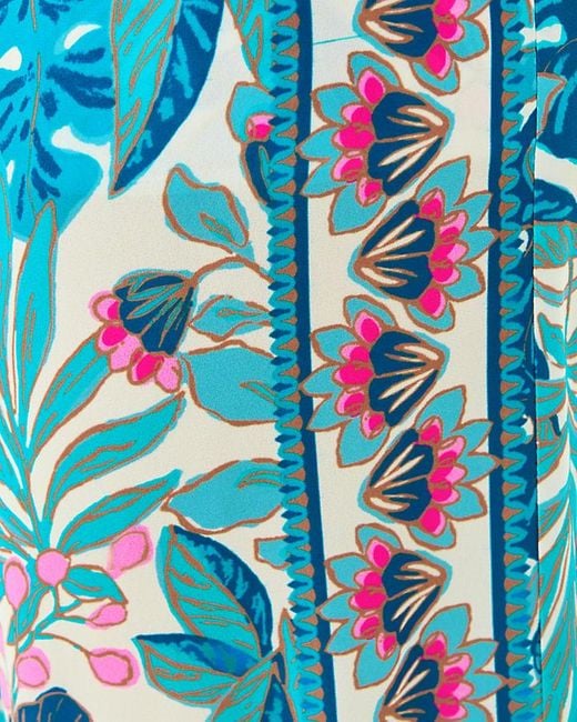 Lilly Pulitzer Blue 32" Bal Harbour Palazzo Pant