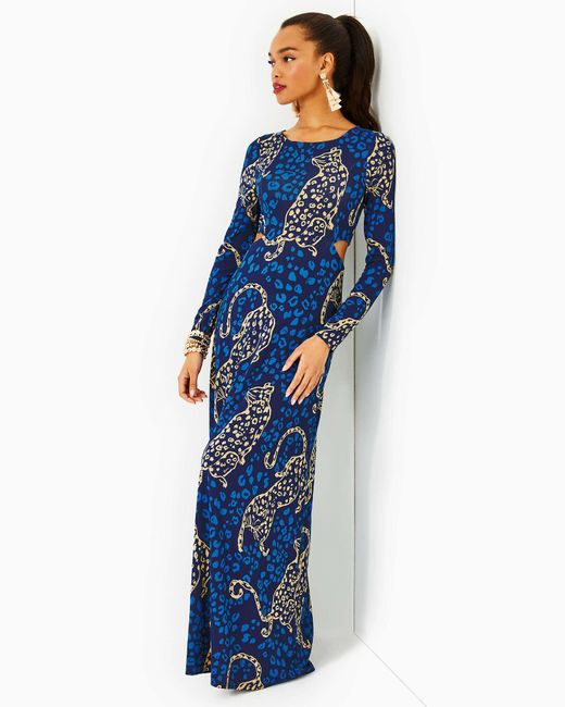 Lilly Pulitzer Blue Stirling Maxi Dress