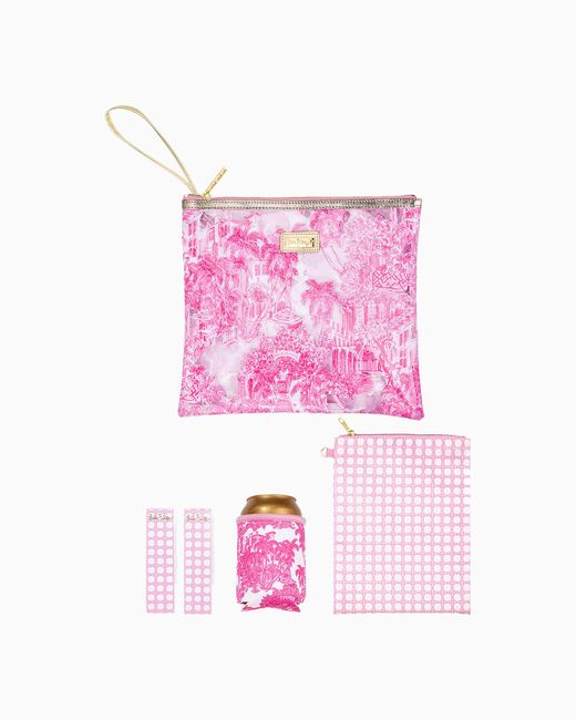 Lilly Pulitzer Pink Beach Day Pouch