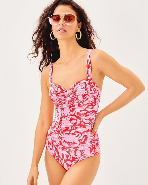 Lilly Pulitzer Red Solaria One-piece Swimsuit
