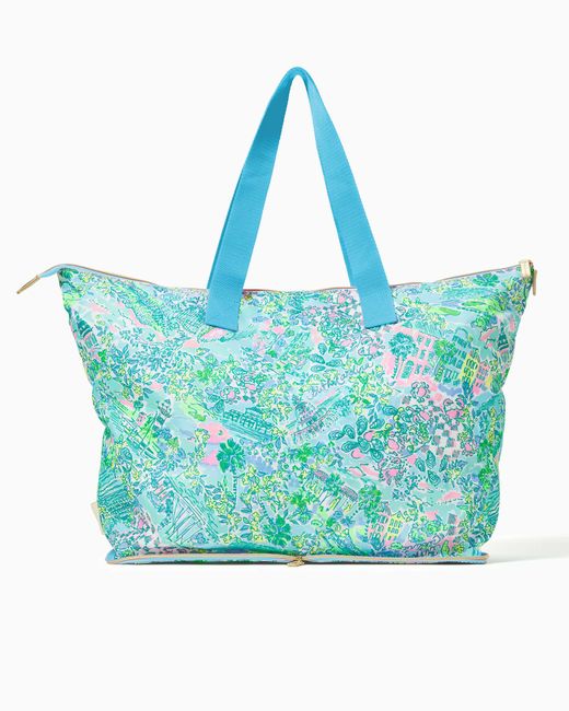 Lilly Pulitzer Blue Getaway Packable Tote