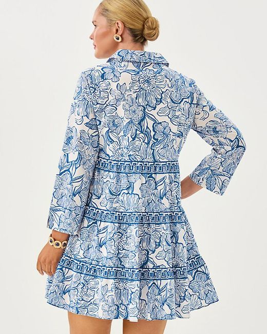 Lilly Pulitzer Blue Angie Shirtdress