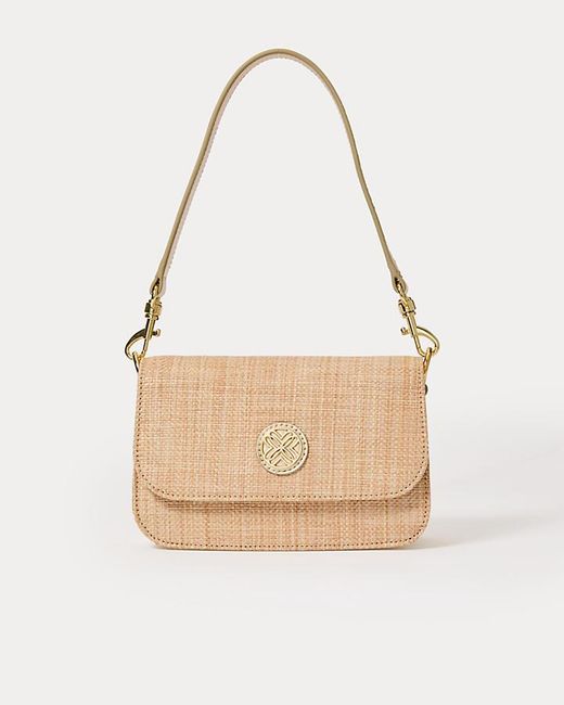 Lilly Pulitzer Natural Paley Straw Shoulder Bag