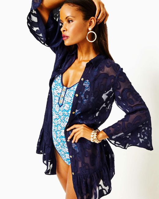 Lilly Pulitzer Blue Linley Cover-up
