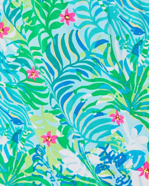 Lilly Pulitzer Blue Shirelle Skirted Romper