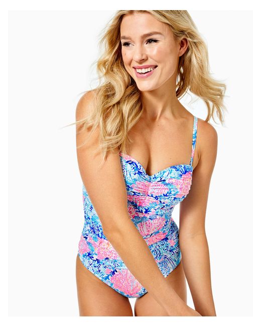 Lilly Pulitzer Synthetic Layne One-piece Swimsuit in Blue - Lyst