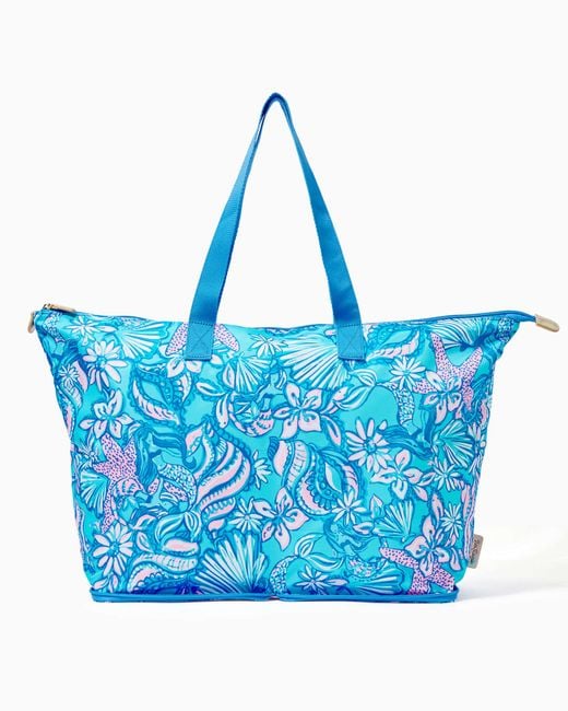 Lilly Pulitzer Getaway Packable Tote in Blue | Lyst