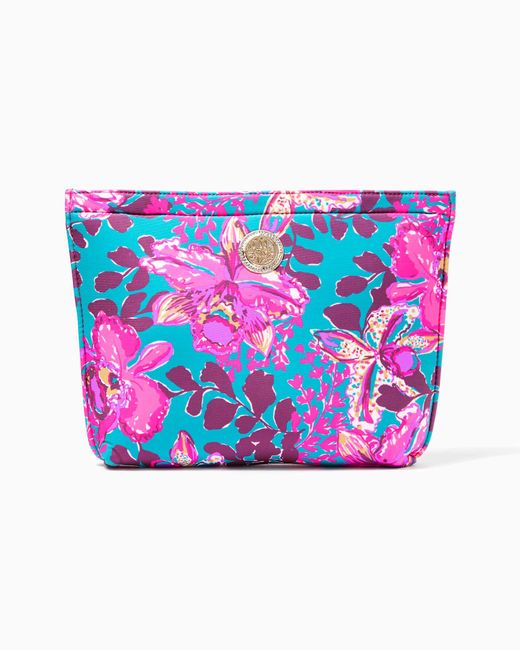 Lilly Pulitzer Blue Neoprene Pouch