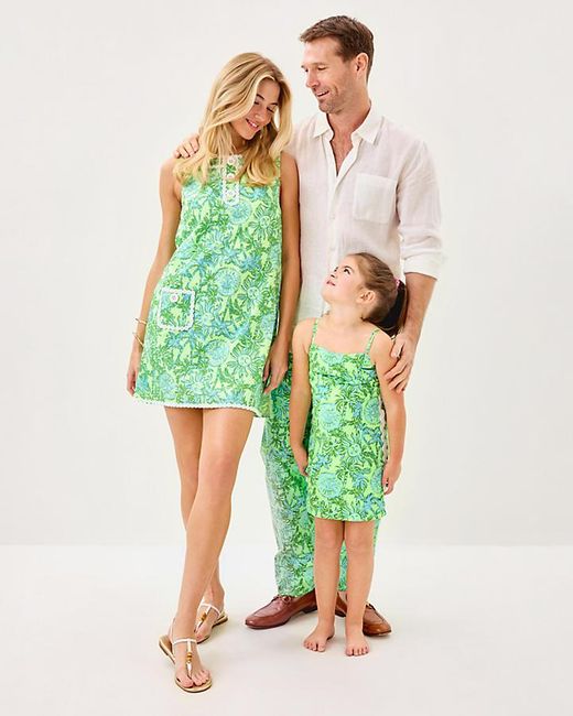 Lilly Pulitzer Green Kalliope Shift Romper