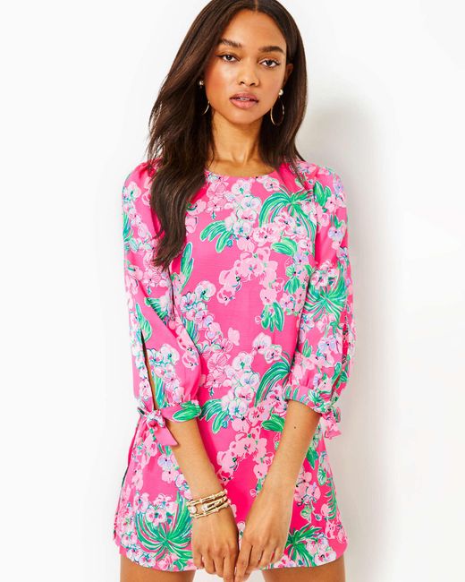 Lilly Pulitzer Pink Maude Long Sleeve Romper